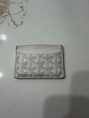 Goyard White Saint Sulpice card Holder | OS